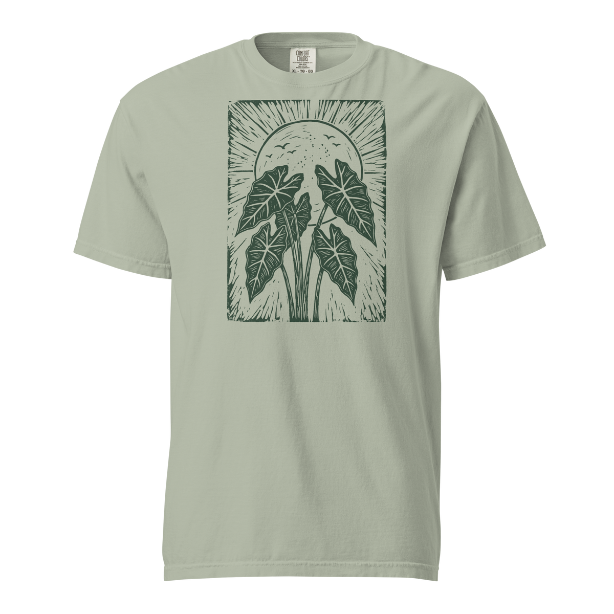 Sun Alocasia tee in Bay — front view