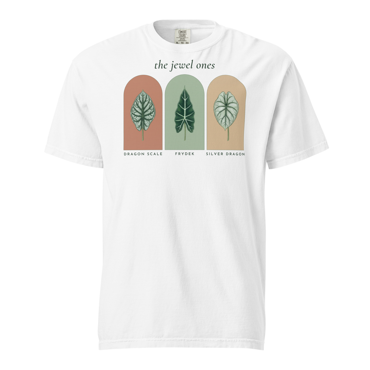The Jewel Ones tee in White — front view
