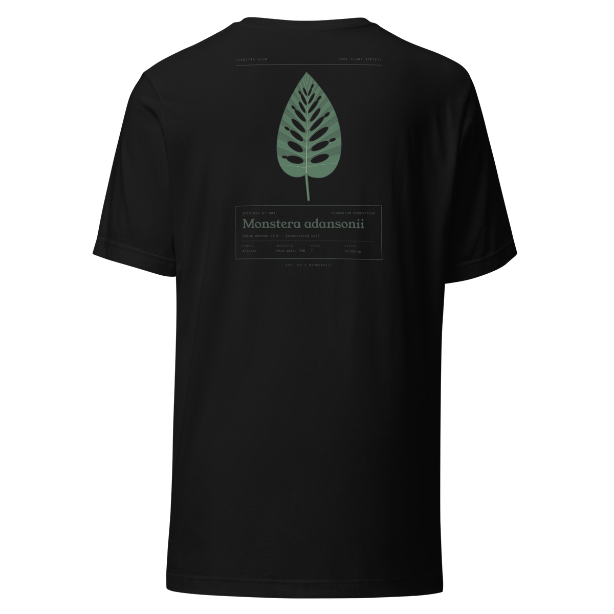 Specimen tee — black back