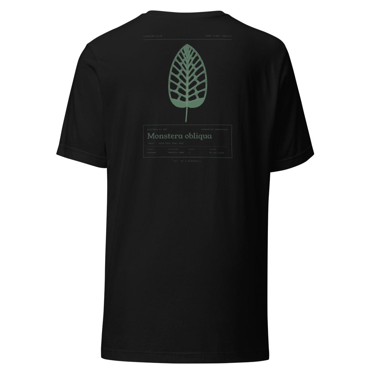 Specimen tee — black back